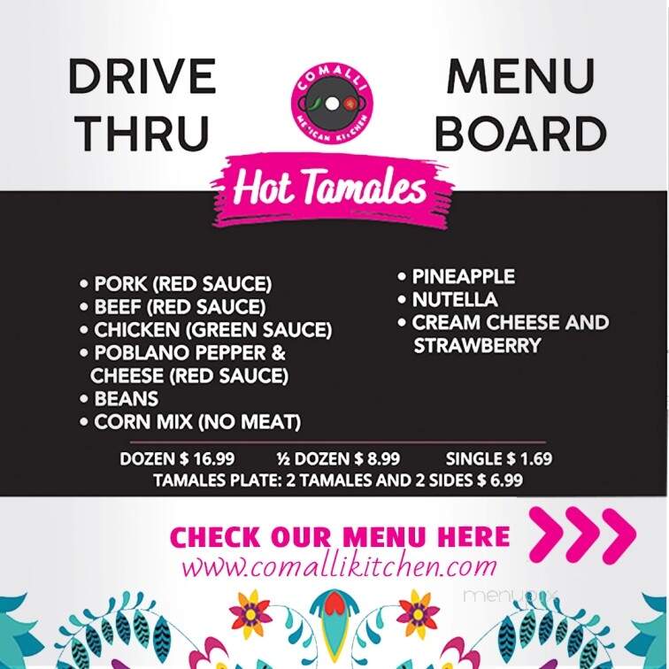 Comalli Mexican Kitchen - Midwest City, OK menu_pic