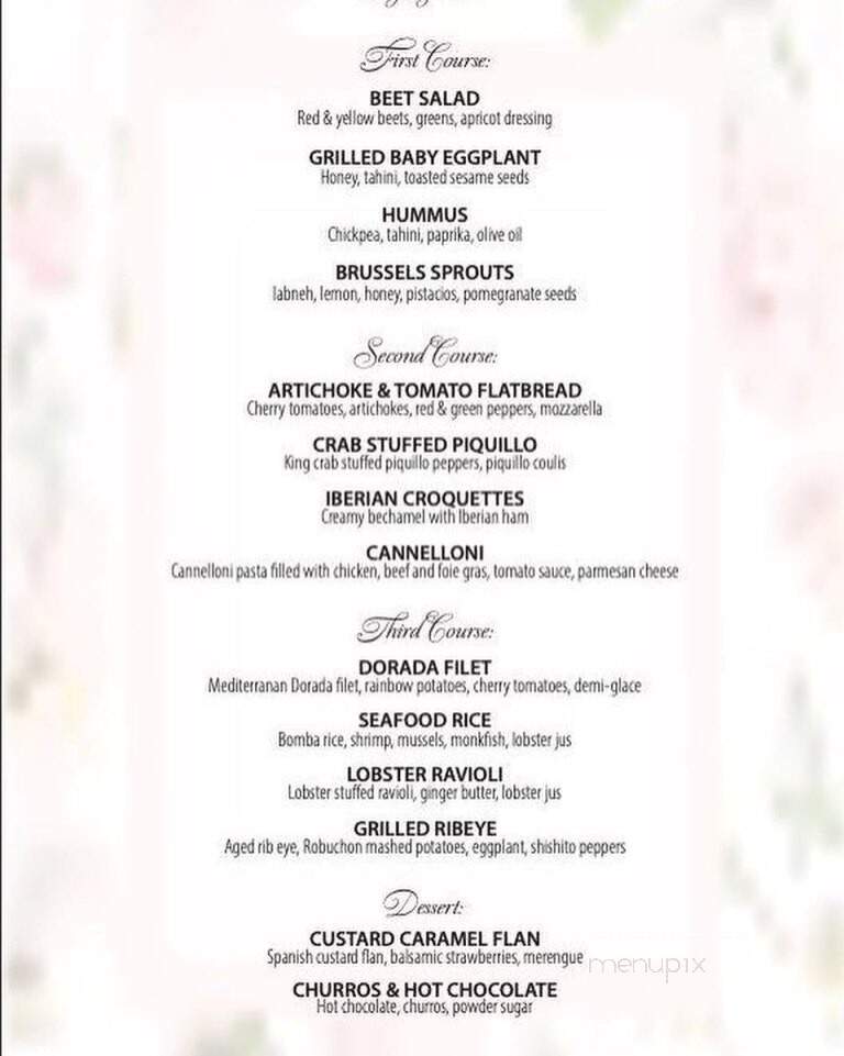 Dolce Vita Coastal Mediterranean Cuisine - Washington, DC menu_pic