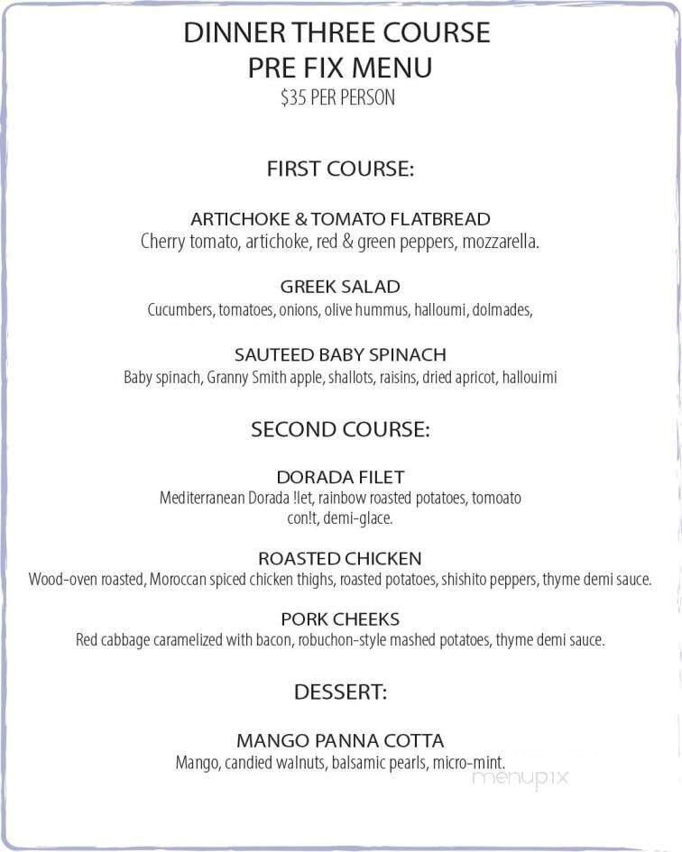 Dolce Vita Coastal Mediterranean Cuisine - Washington, DC menu_pic