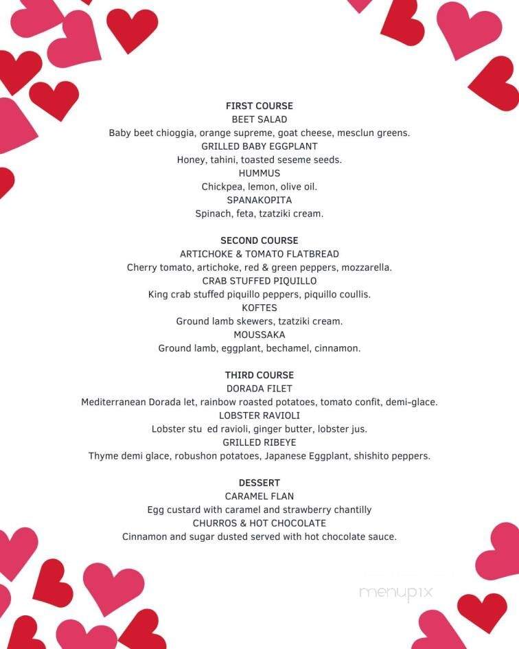 Dolce Vita Coastal Mediterranean Cuisine - Washington, DC menu_pic