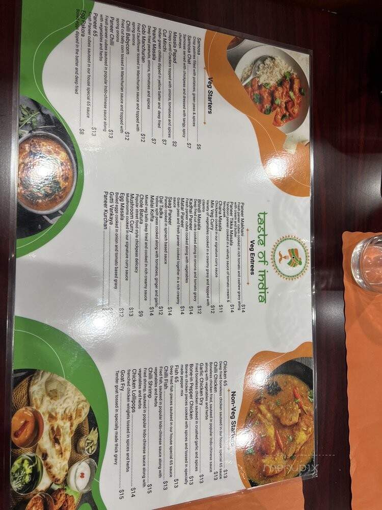 Taste Of India - St. Augustine, FL menu_pic