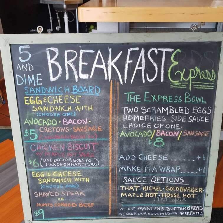 Toasted Oat Cafe - Newington, CT menu_pic
