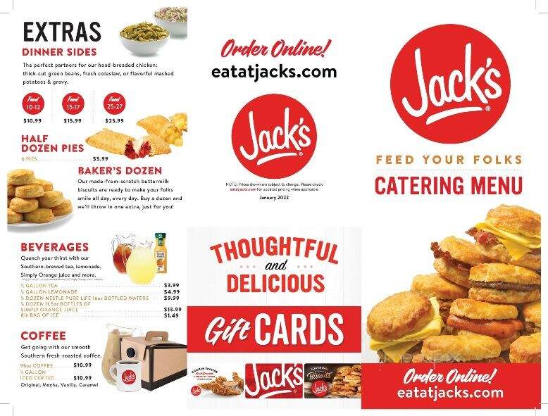 Jack's - Starkville, MS menu_pic