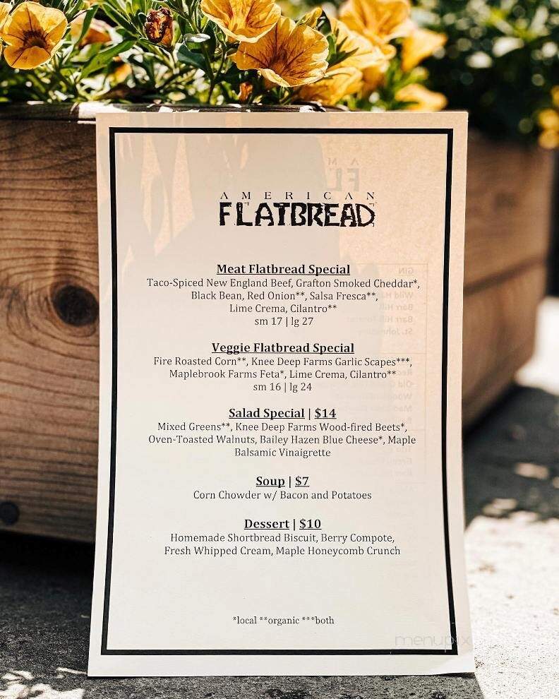American Flatbread Stowe - Stowe, VT