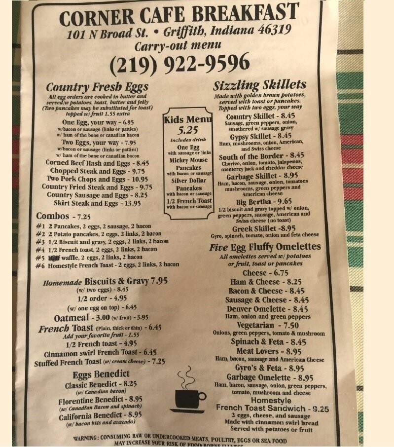Corner Cafe - Griffith, IN