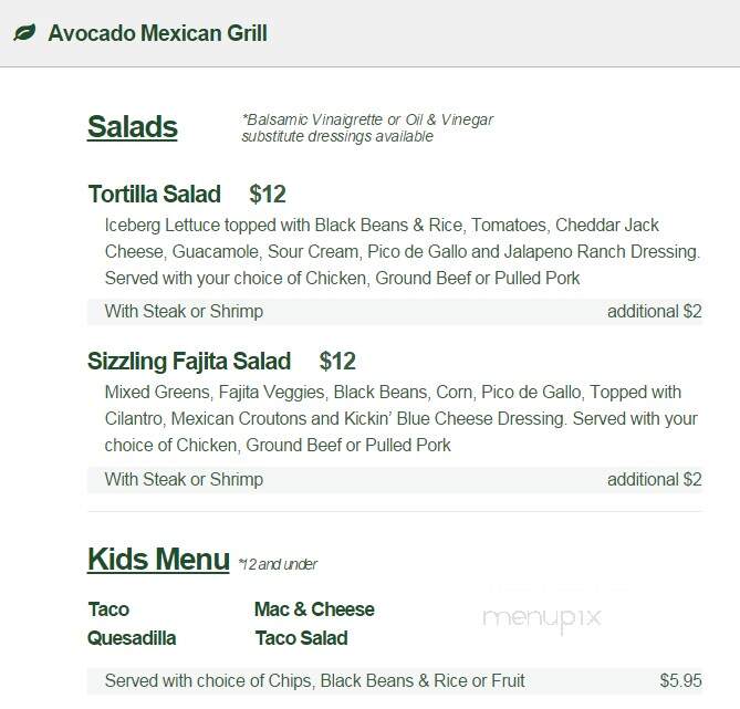Avocado Mexican Grill - Celebration, FL