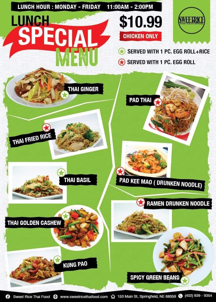 Sweet Lime Thai Food Express - Springfield, NE menu_pic