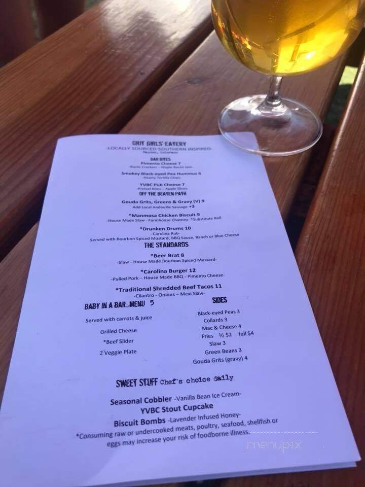 Yampa Valley Brewing - Hayden, CO menu_pic