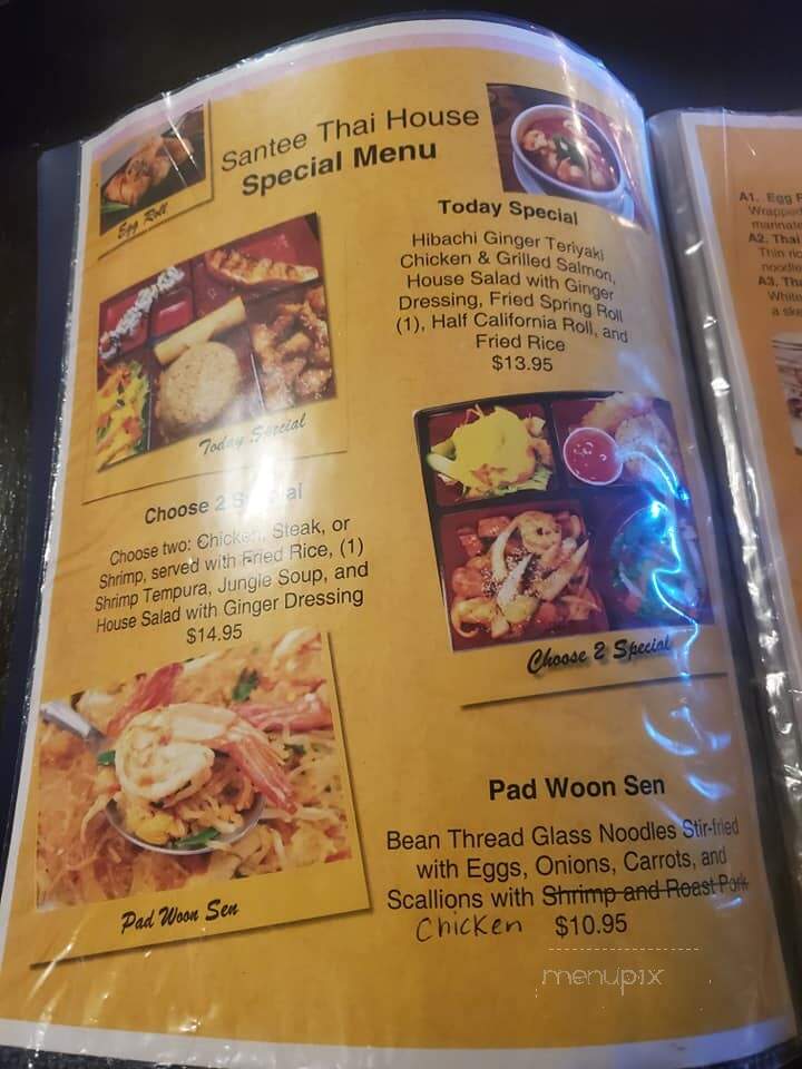 Thai House - Santee, SC menu_pic