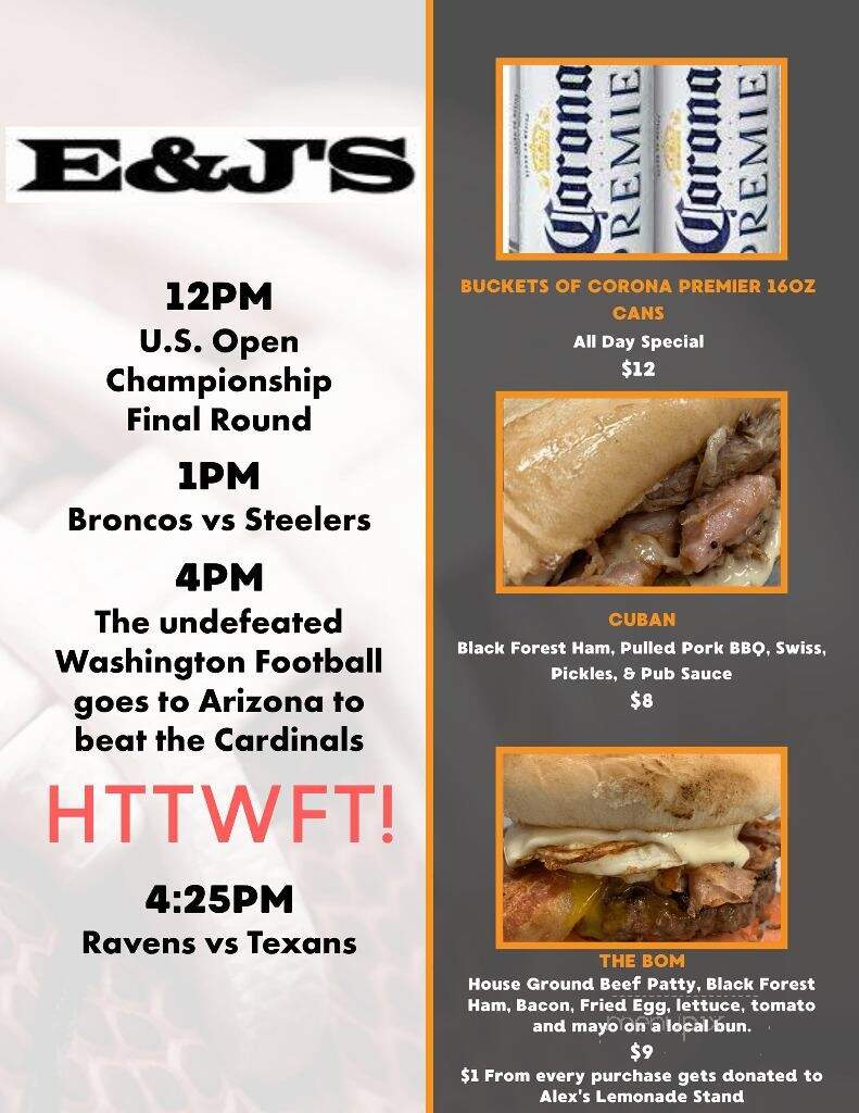 E&J's Deli Pub - Waynesboro, VA menu_pic