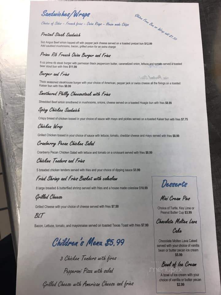 Granite Grill - Canton, OH menu_pic