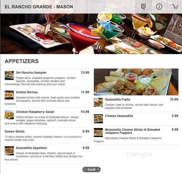 El Rancho Grande - Middletown, OH menu_pic