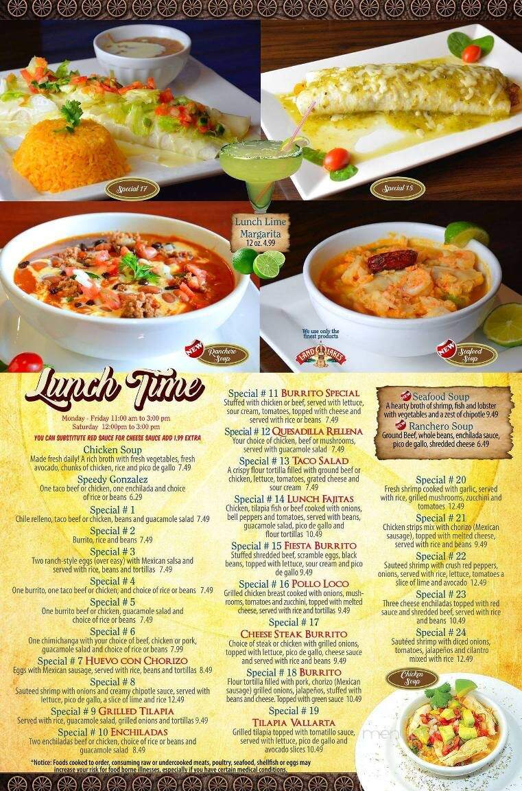El Rancho Grande - Middletown, OH menu_pic