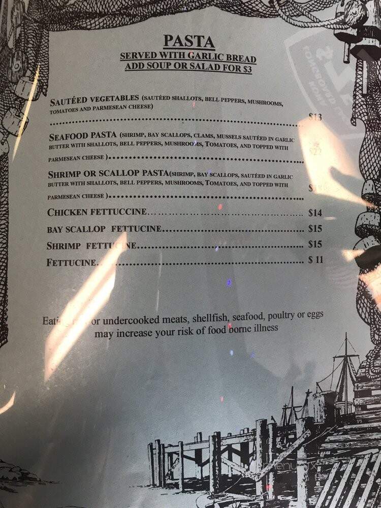 Fisherman's Grotto - Coos Bay, OR menu_pic