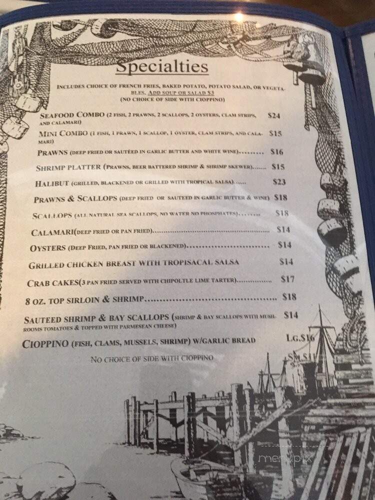 Fisherman's Grotto - Coos Bay, OR menu_pic