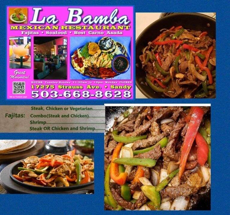 La Bamba - Sandy, OR menu_pic