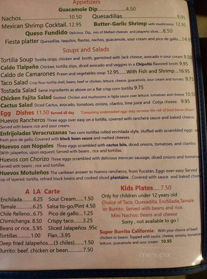 La Bamba - Sandy, OR menu_pic