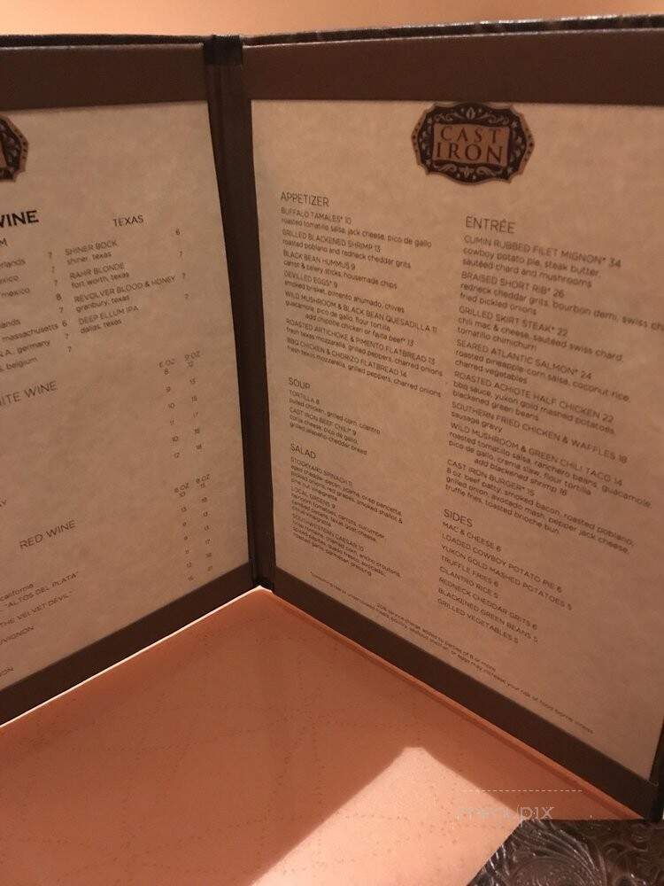 Cast Iron at the Omni Fort Worth - Fort Worth, TX menu_pic