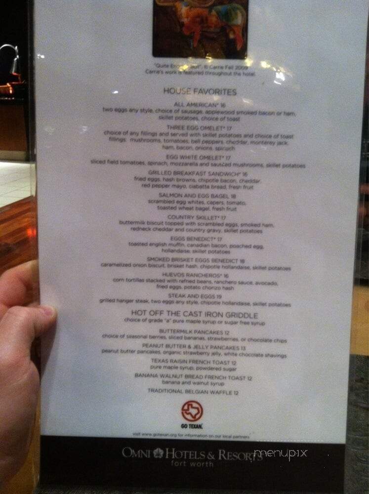 Cast Iron at the Omni Fort Worth - Fort Worth, TX menu_pic