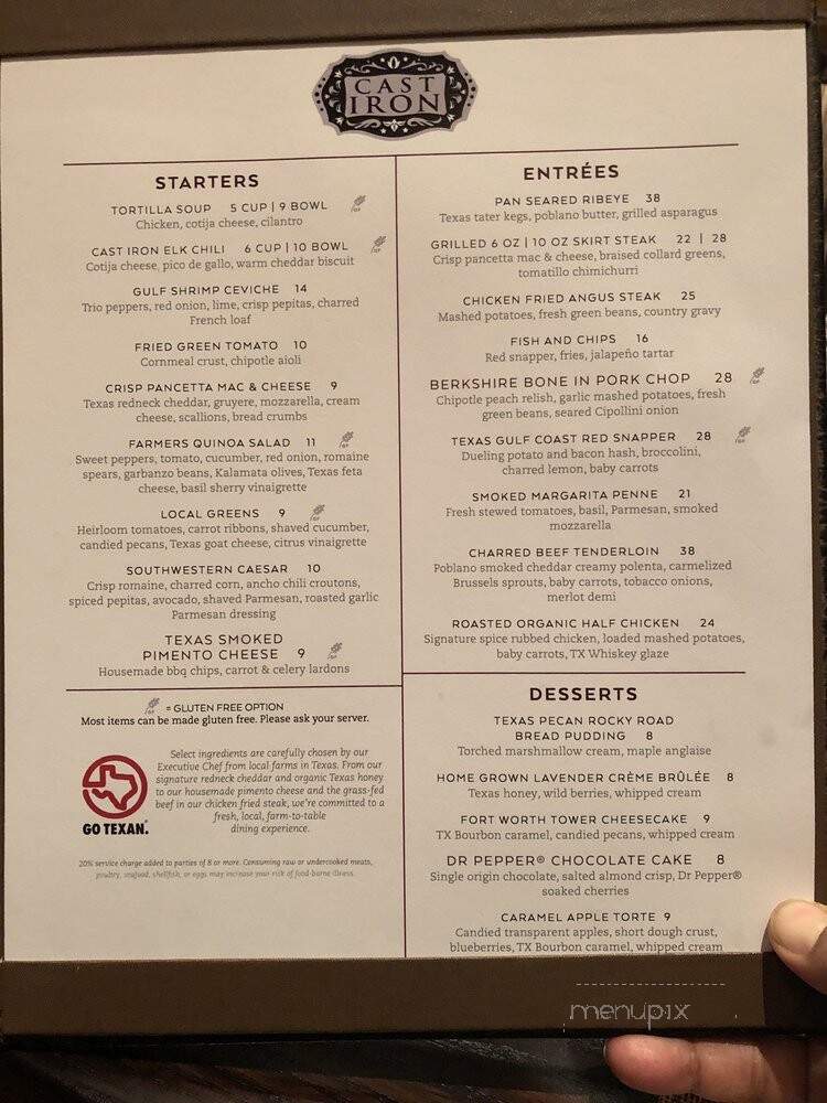 Cast Iron at the Omni Fort Worth - Fort Worth, TX menu_pic