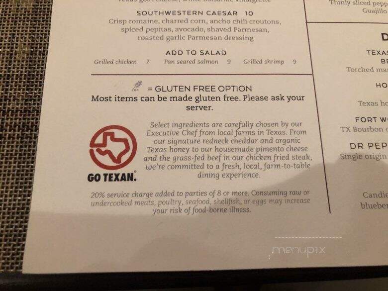 Cast Iron at the Omni Fort Worth - Fort Worth, TX menu_pic