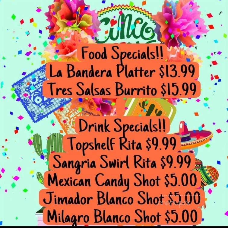 Los Jimadores - Bedford, TX menu_pic