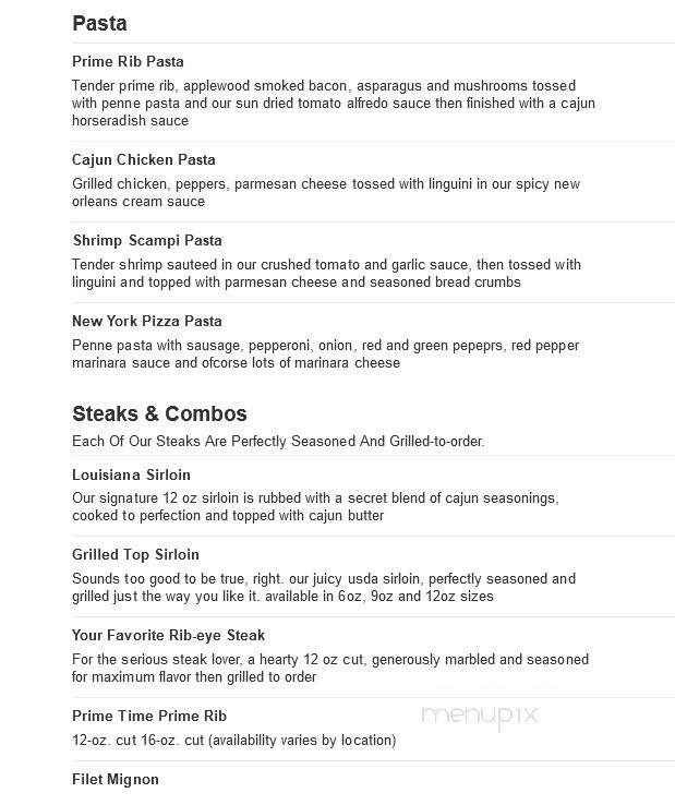 O'Charley's - Warren, OH menu_pic