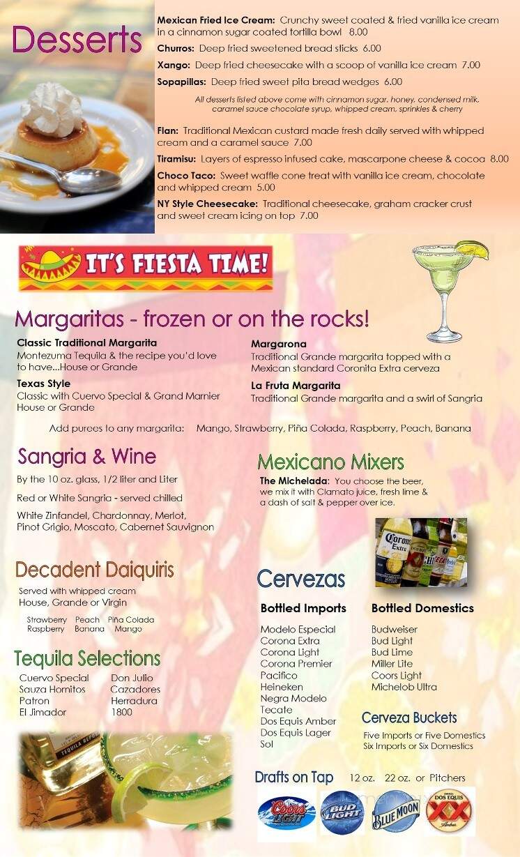 Fiesta Cafe - Mechanicsville, MD menu_pic