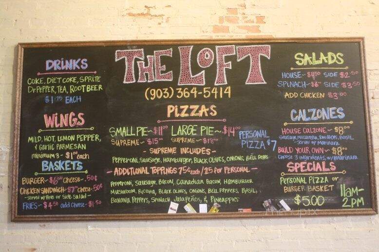 The Loft Pizza Pub - Whitewright, TX