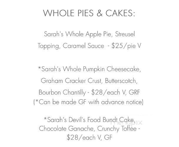 Rx Restaurant and Bar - Wilmington, NC menu_pic