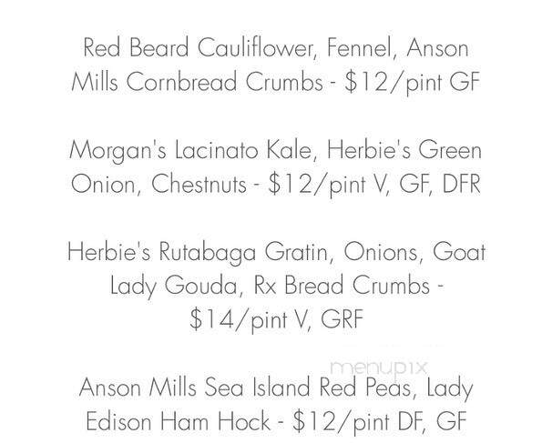 Rx Restaurant and Bar - Wilmington, NC menu_pic