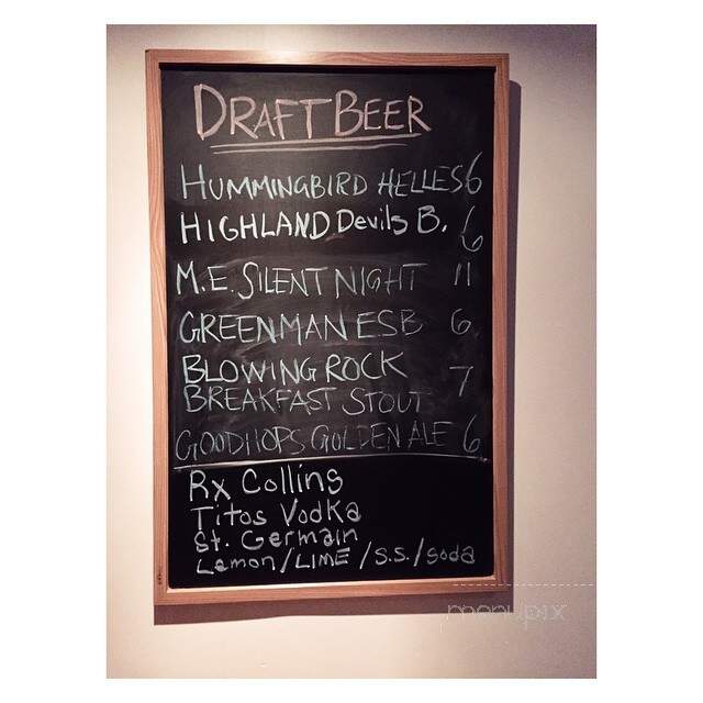 Rx Restaurant and Bar - Wilmington, NC menu_pic