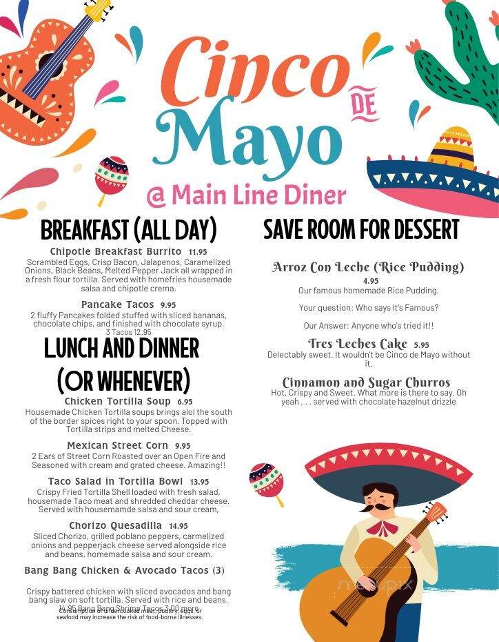 Main Line Diner & Pizza Company - Maybrook, NY