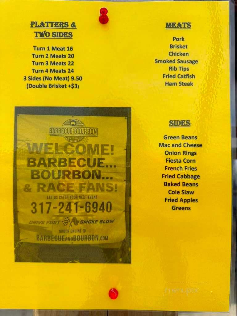 Barbecue and Bourbon - Speedway, IN menu_pic