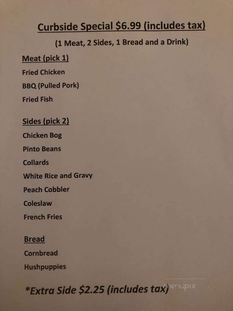 Simply Southern Smokehouse - Myrtle Beach, SC menu_pic