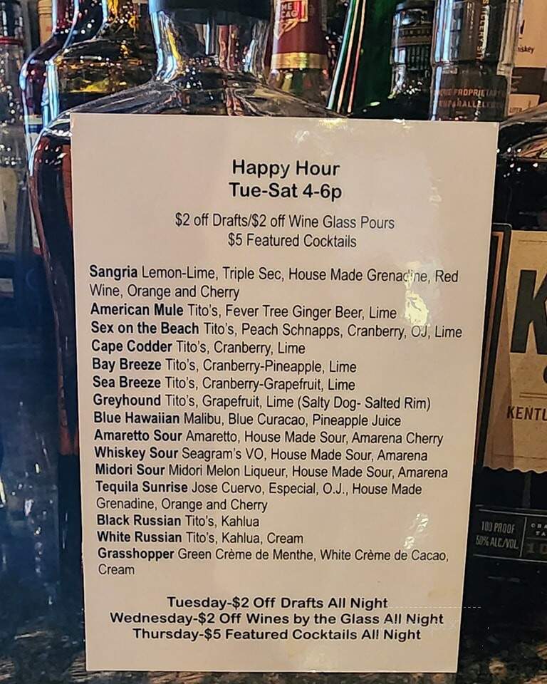111 Bistro - Medina, OH menu_pic