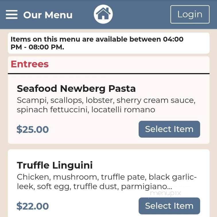 111 Bistro - Medina, OH menu_pic