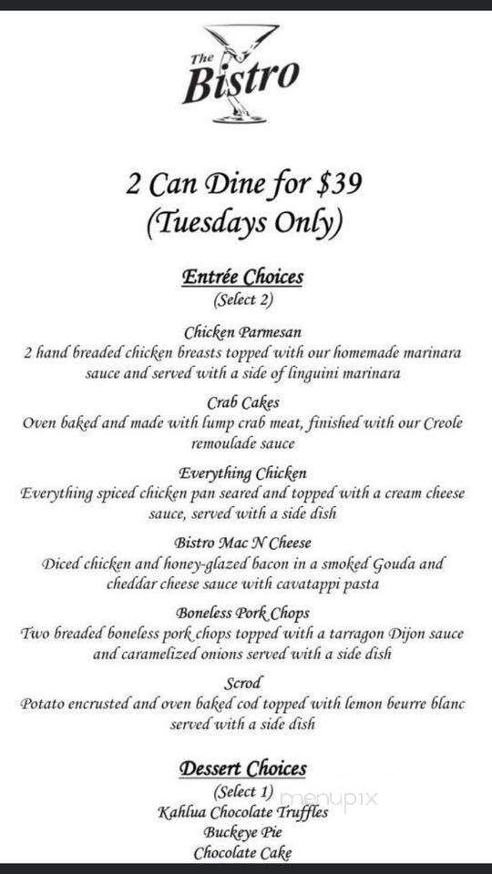 Bistro of Oakwood - Canton, OH menu_pic