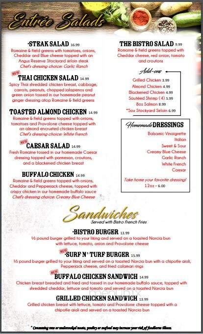 Bistro of Oakwood - Canton, OH menu_pic