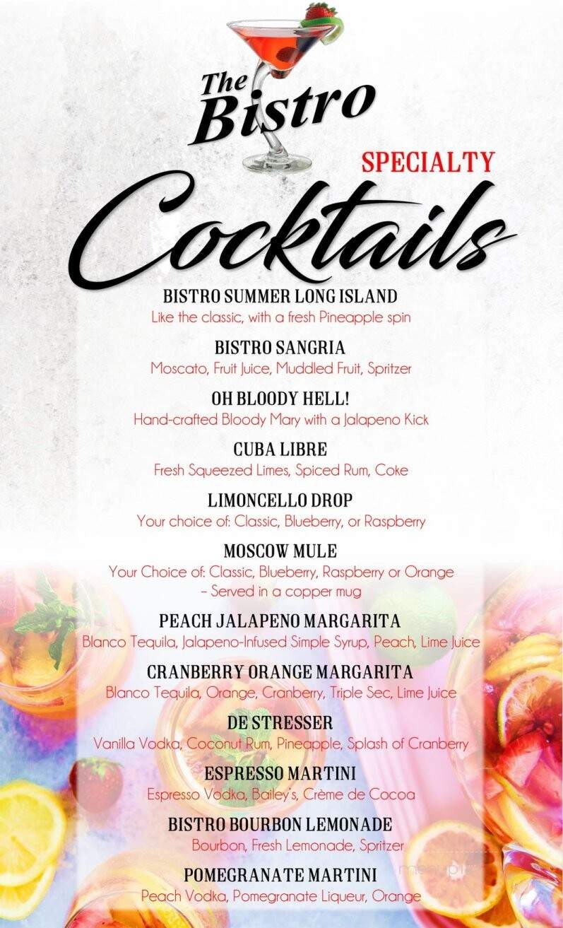 Bistro of Oakwood - Canton, OH menu_pic