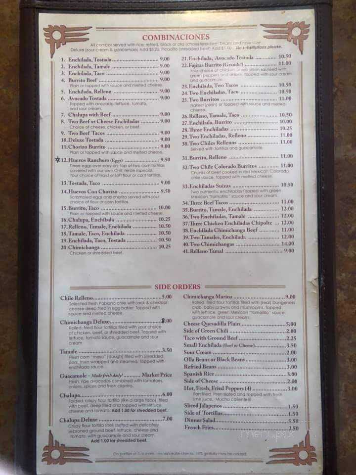 Azteca Mexican - Erie, CO menu_pic