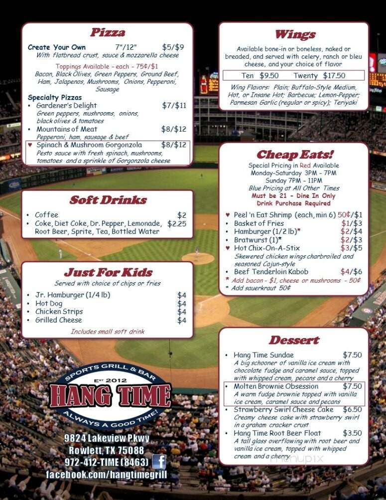 Hang Time Sports Grill & Bar - Rowlett, TX