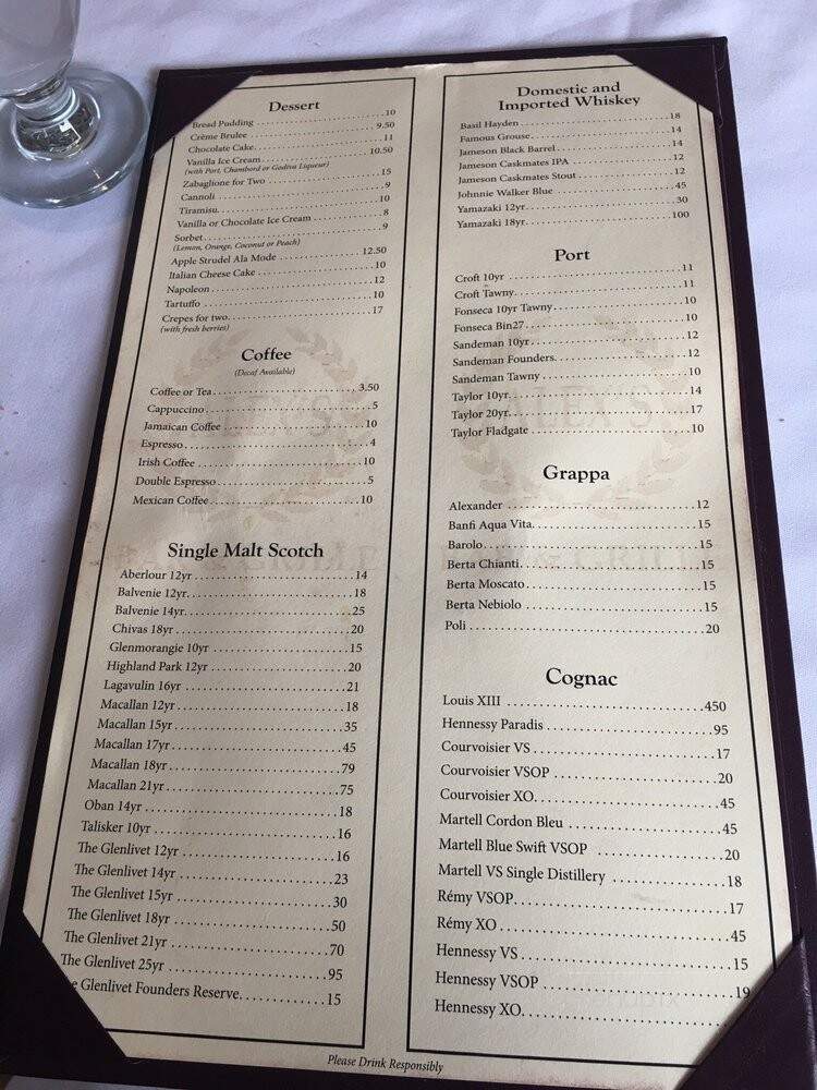 Alex's Bar & Grill - White Plains, NY menu_pic