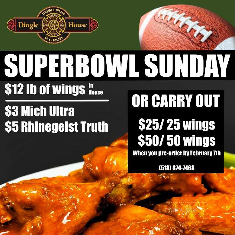 Dingle House Irish Pub - West Chester, OH menu_pic