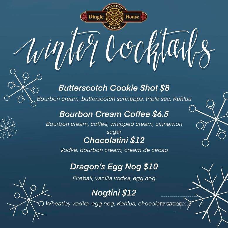 Dingle House Irish Pub - West Chester, OH menu_pic