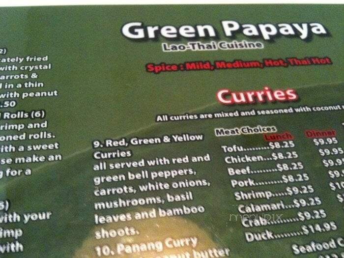 Green Papaya Lao-Thai Cuisine - Montgomery, AL
