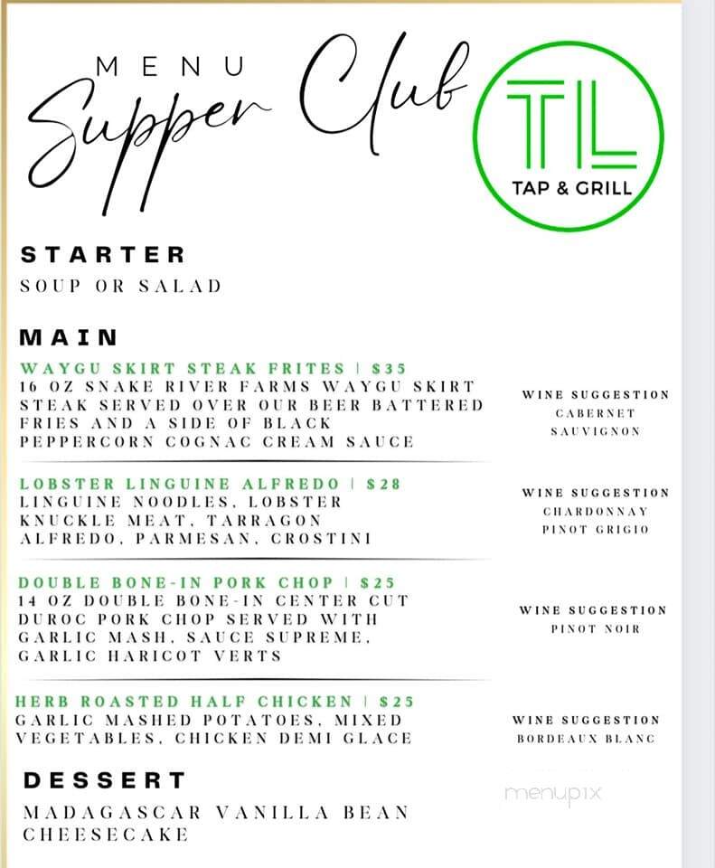Turtle Inn - Delavan, WI menu_pic
