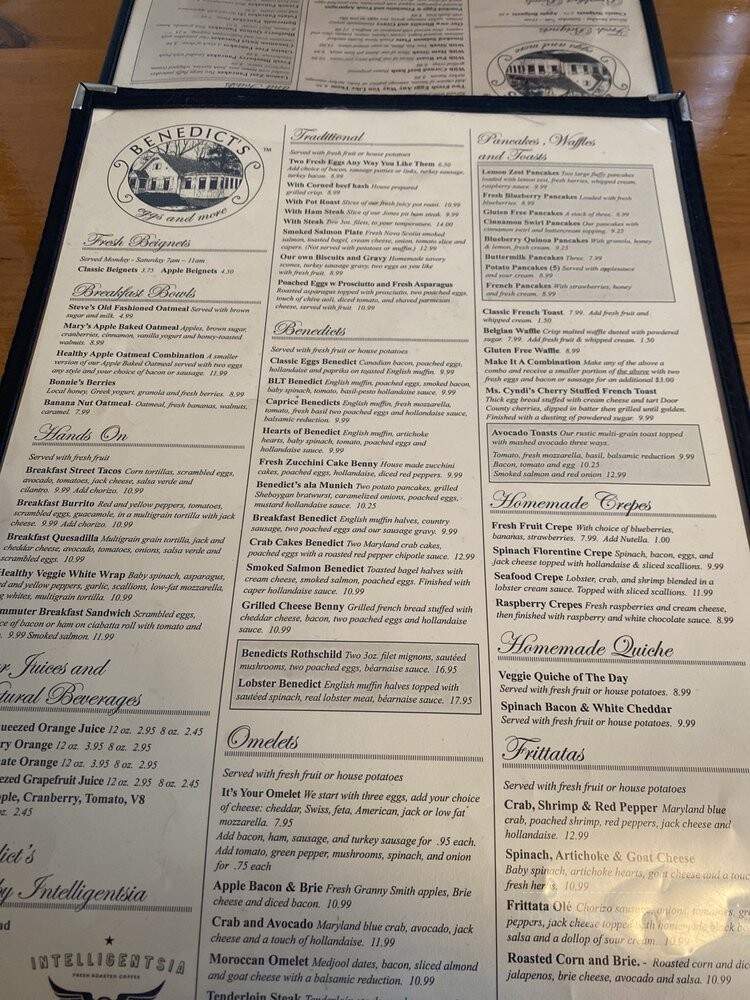 Benedicts Eggs & More - East Dundee, IL menu_pic