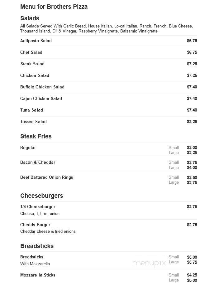 Brothers Pizza - Clinton, MA menu_pic