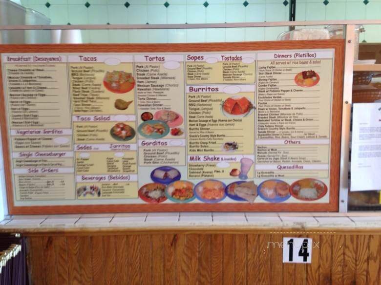 Lucky Burrito II - Monee, IL menu_pic